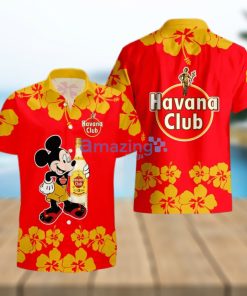 Havana Club Funny Mickey Mouse Hibicus Flower Hawaiian Shirt And Shorts