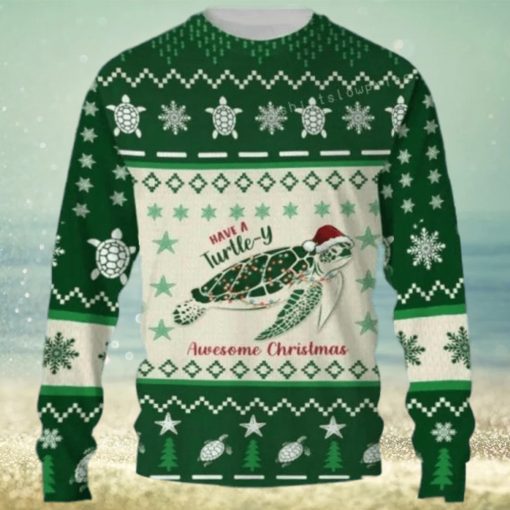 Have A Turtle y Awesome Christmas Ugly Sweater Party