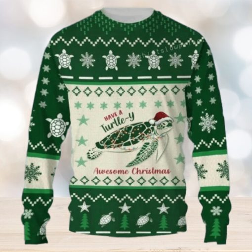 Have A Turtle y Awesome Christmas Ugly Sweater Party