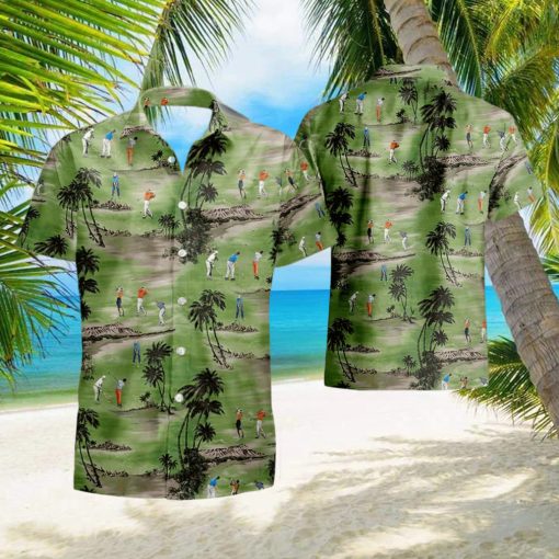 Hawaii Golf summer Hawaiian Shirt And Short Set Gift Men Women