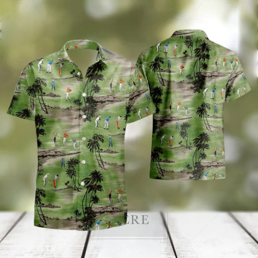 Hawaii Golf summer Hawaiian Shirt And Short Set Gift Men Women