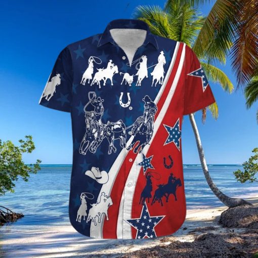 Hawaiian Aloha Shirts American Team Roping V2 hawaiian shirt