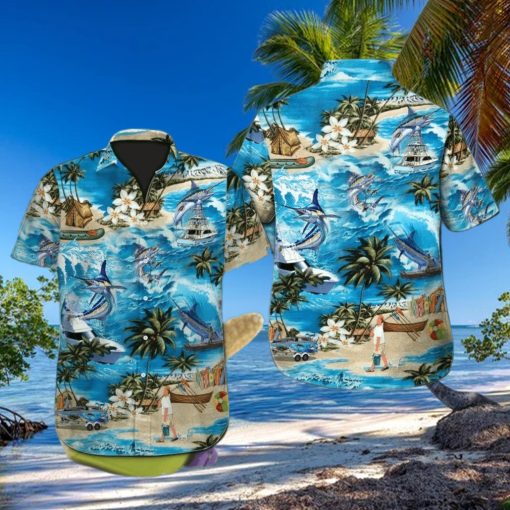 Hawaiian Aloha Shirts Fishing Blue Marlin hawaiian shirt