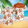 Toronto Blue Jays White Hibiscus Light Blue Texture Background 3D Hawaiian Shirt