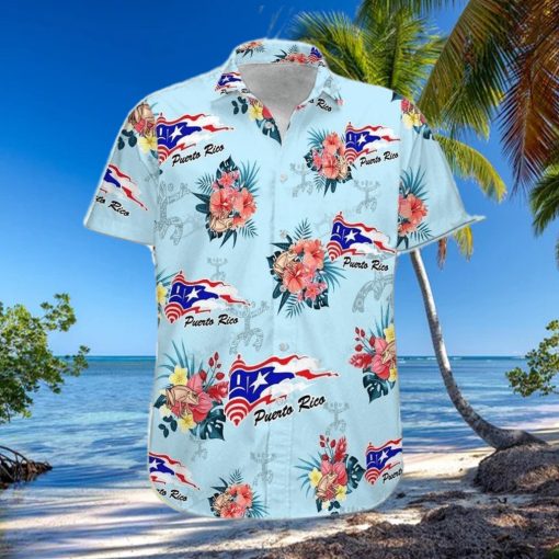 Hawaiian Aloha Shirts Puerto Rico Vintage Flowers hawaiian shirt