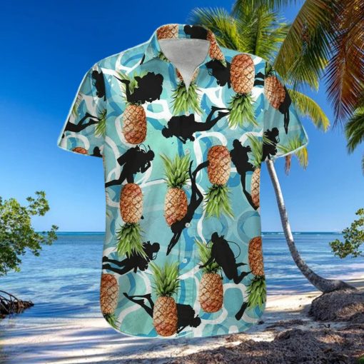 Hawaiian Aloha Shirts Scuba Diving Pineapple hawaiian shirt