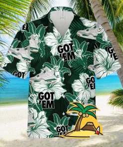 Hawaiian Floral Pattern SB Pine Green Hawaiian Shirt For Men And Women