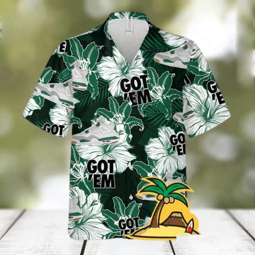 Hawaiian Floral Pattern SB Pine Green Hawaiian Shirt For Men And Women