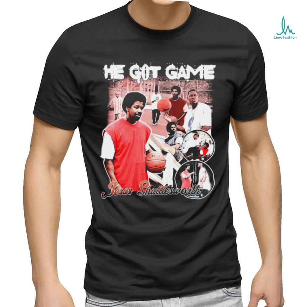 He got game Jesus Shuttlesworth retro movie shirt He got game Jesus Shuttlesworth retro movie shirt
