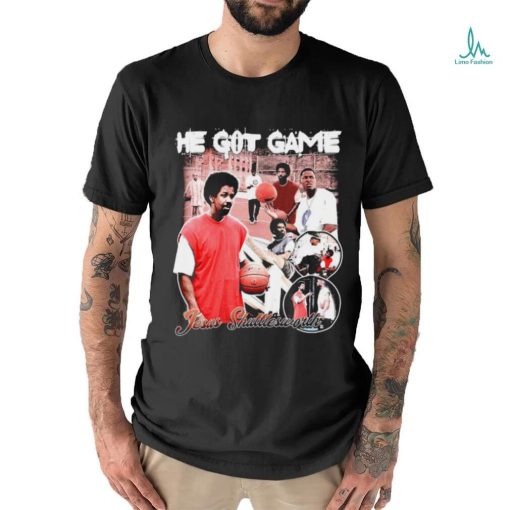 He got game Jesus Shuttlesworth retro movie shirt