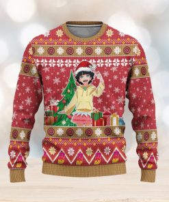 Himawari Uzumaki Anime Ugly Christmas Sweater 3D Gift For Men And Women Custom Boruto Xmas Gift