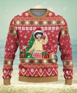 Himawari Uzumaki Anime Ugly Christmas Sweater 3D Gift For Men And Women Custom Boruto Xmas Gift