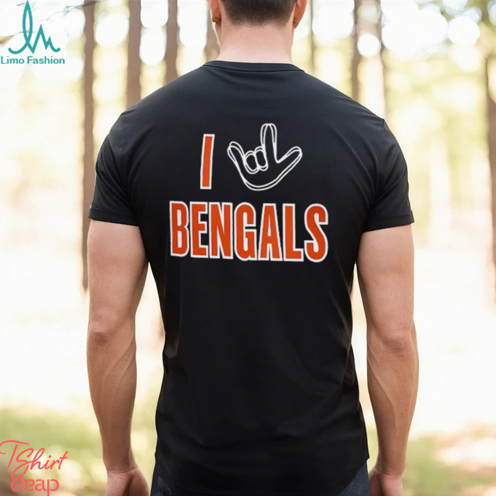 Homage Cincinnati Bengals Charcoal The NFL ASL Collection by Love Sign Tri  Blend T Shirt - Limotees