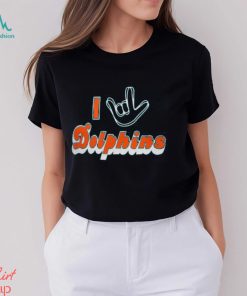 NFL Miami Dolphins Womens Ladies Orange Tshirt Tee Short Sleeve