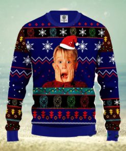 Home Alone Ugly Christmas Sweater Blue 1 Amazing Gift Men And Women Cute Christmas Gift