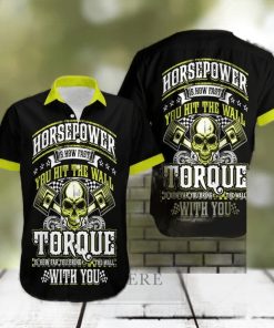 Horespower Is How Fast Skull Hawaiian Aloha Shirts