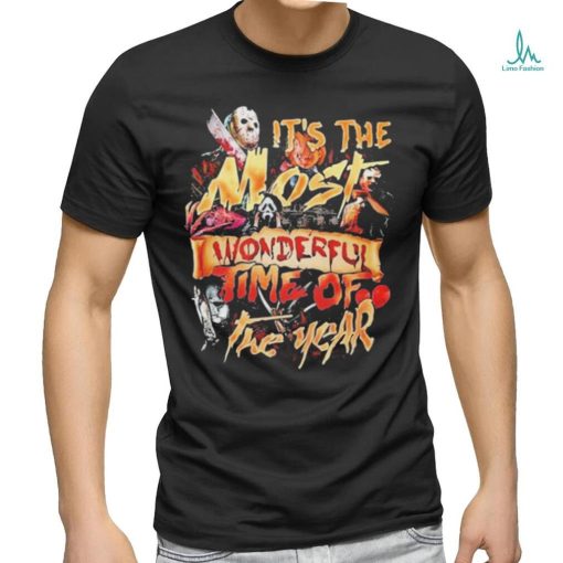 Horror Characters Halloween It’s The Most Wonderful Time Of The Year Shirt