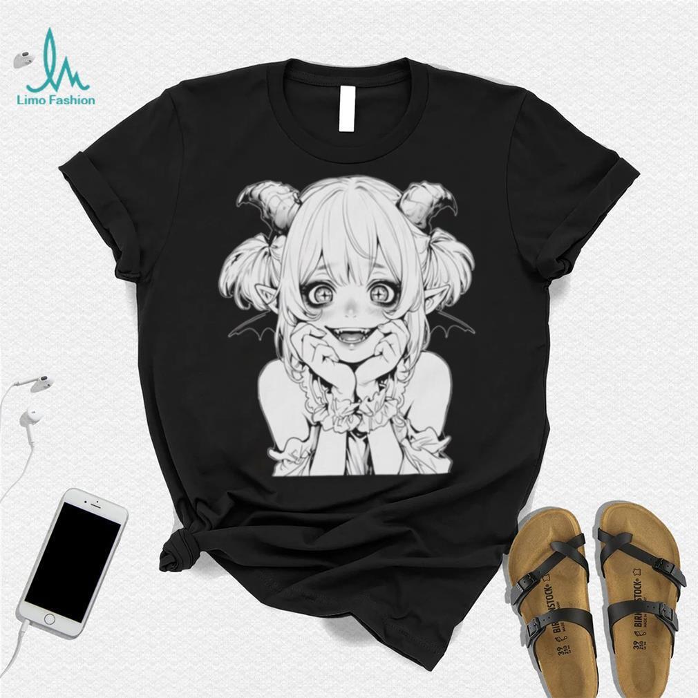 Ahegao Anime Girl Vampire Gothic Nugoth Goth Short-Sleeve Unisex T-Shirt