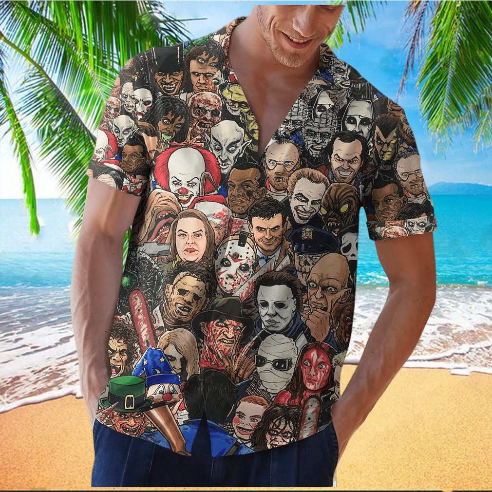 San Francisco 49ers Horror Movie Character Halloween Gift Men And Women  Hawaiian Shirt