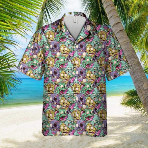 Horror Movie Face 3D Hawaiian Shirt Summer Gift For Men And Women