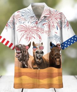 Horses Independence Day Hawaiian Shirt