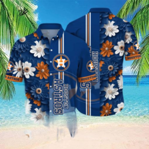 Houston Astros MLB Floral Full Printed Hawaiian Shirt