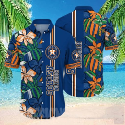 Houston Astros MLB Flower Full Printing 3D Hawaiian Shirt