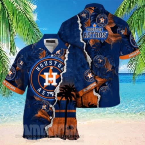 Houston Astros MLB Flower Unisex All Over Print Hawaiian Shirt