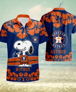 Houston Astros Snoopy Hawaiian Shirt   Short