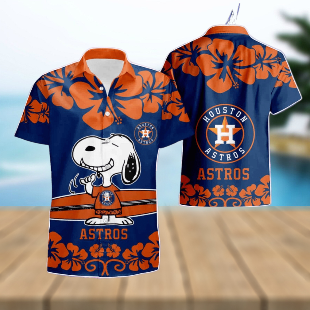 Houston Astros Trendy Hawaiian Shirt Houston Astros Baseball Orange Black  Hawaii Aloha Shirt - Trendy Aloha
