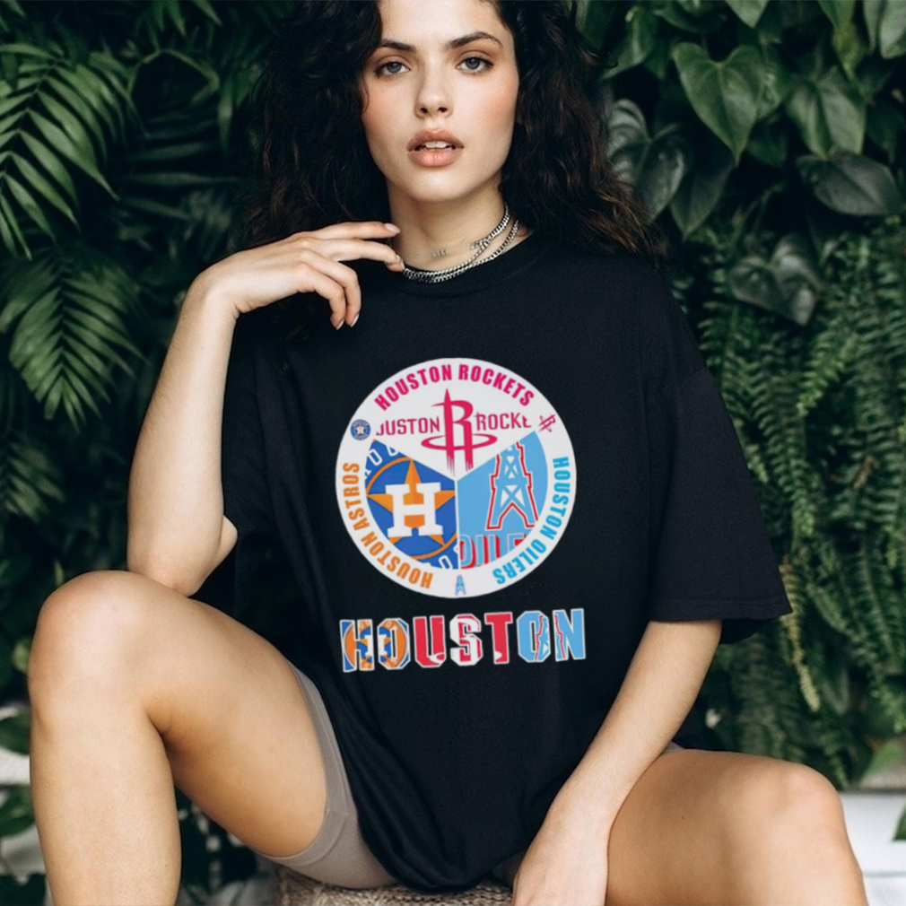 Houston Rockets Houston Oilers Houston Astros logo shirt, hoodie