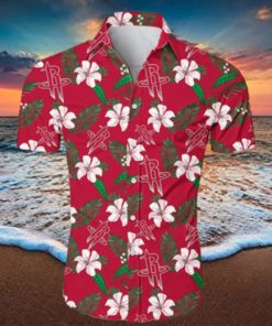 Houston Rockets NBA 3D Hawaiian Shirt Small Flowers Gift For Fans