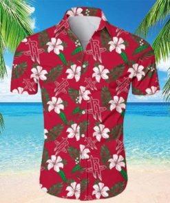 Houston Rockets NBA 3D Hawaiian Shirt Small Flowers Gift For Fans