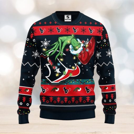 Houston Texans Grinch Christmas Ugly Sweater