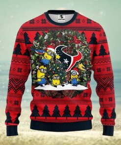 Houston Texans Minion Christmas Ugly Sweater