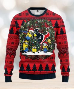 Houston Texans Minion Christmas Ugly Sweater