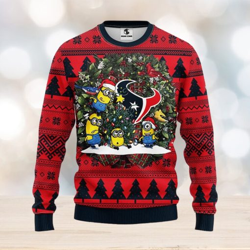 Houston Texans Minion Christmas Ugly Sweater