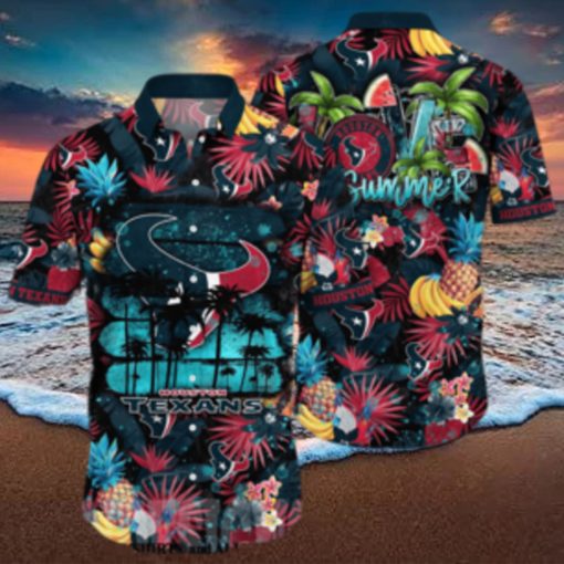 Houston Texans NFL Floral Full Printed Classic Hawaiian Shirt