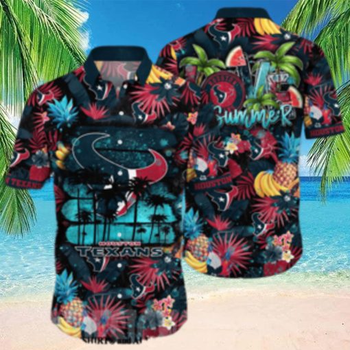 Houston Texans NFL Floral Full Printed Classic Hawaiian Shirt