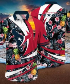 Houston Texans NFL Floral Tropical Full Printing Classic Hawaiian Shirt