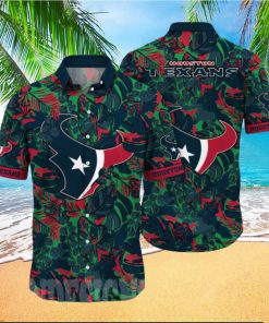 Houston Texans NFL Flower Full Printed Hawaiian Shirt