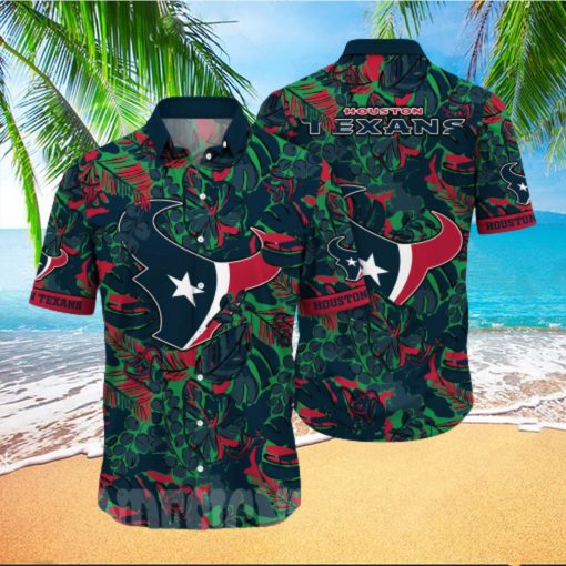 Houston Texans NFL Flower Full Printed Hawaiian Shirt