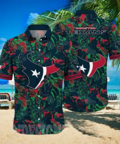 Houston Texans NFL Flower Full Printed Hawaiian Shirt