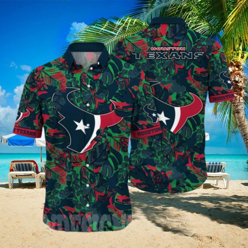 Houston Texans NFL Flower Full Printed Hawaiian Shirt