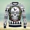 Detroit Lions Skull Flower Ugly Christmas Ugly Sweater