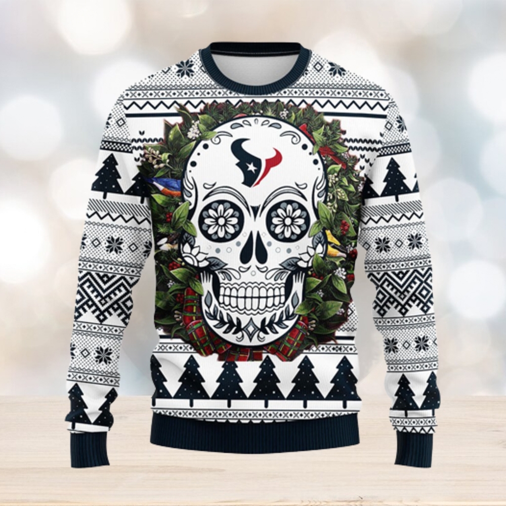 NFL Green Bay Packers Skull Flower Ugly Christmas Ugly Sweater –