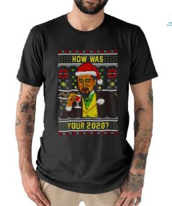 How Was Your 2023 Leo Laughing Meme Ugly Christmas shirt