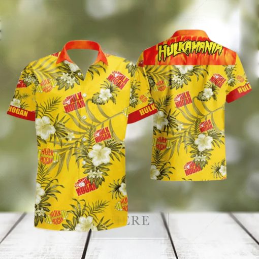 Hulkamania Wwe Wwf Hulk Hogan Hawaiian Shirt And Short Set