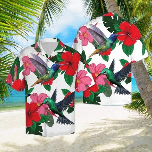 Hummingbird And Hibiscus Hawaiian Shirt