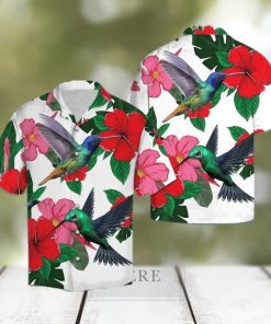 Hummingbird And Hibiscus Hawaiian Shirt